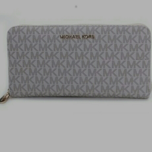 New Authentic Michael Kors Large Jet Set Wallet - Picture 3 of 14